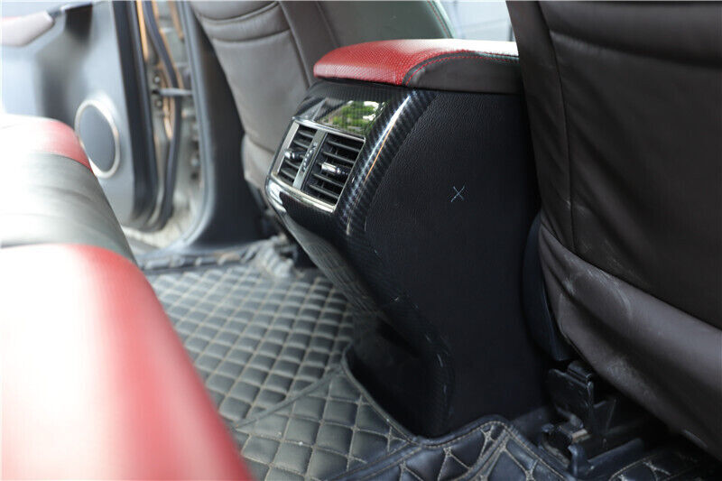 Rear Air Outlet Vent Frame Trim Inner for Lexus NX 2015-2020 Black Carbon Fiber