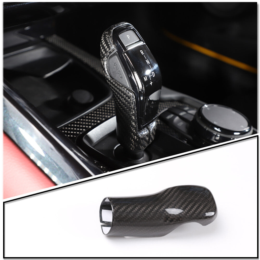 2-Piece Carbon Fiber ABS Front Fog Light Frame Covers for Fiat 500 (2011-2015)
