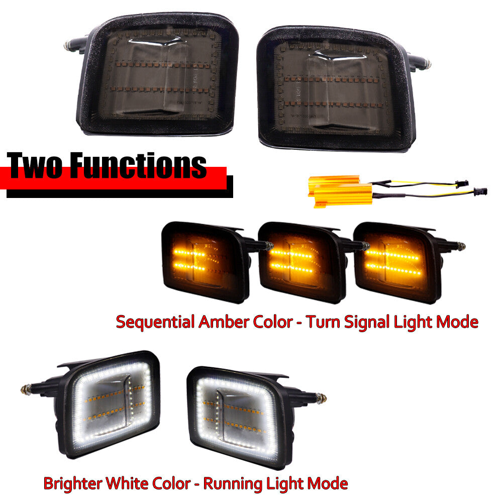 Smoked amber/white LED high-power turn signal 12V suitable for 2015-2021 for Subaru WRX/STI