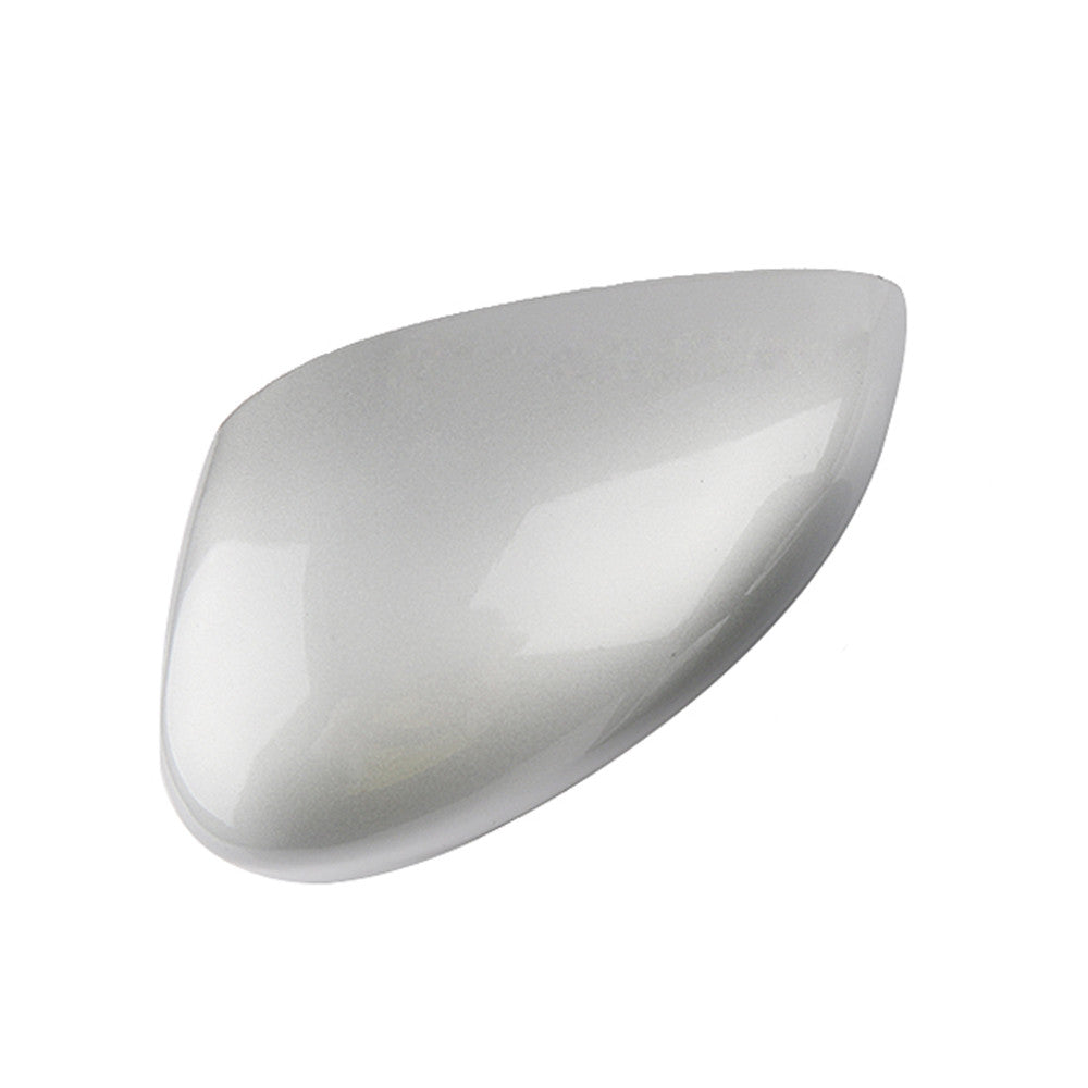 Left passenger side door mirror cover for Ford Fiesta MK7 2008 - 2017, Silver.