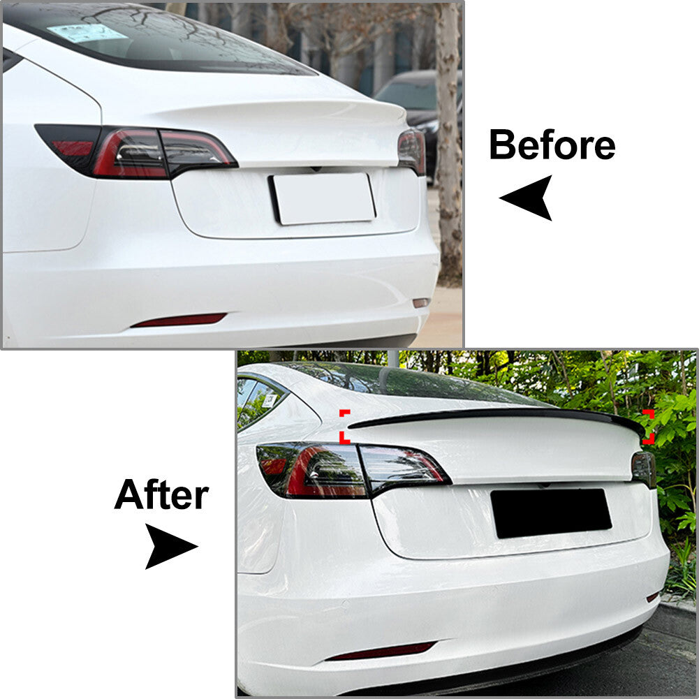Rear Trunk Spoiler Wing for Tesla Model 3 2017-23 2019 2017