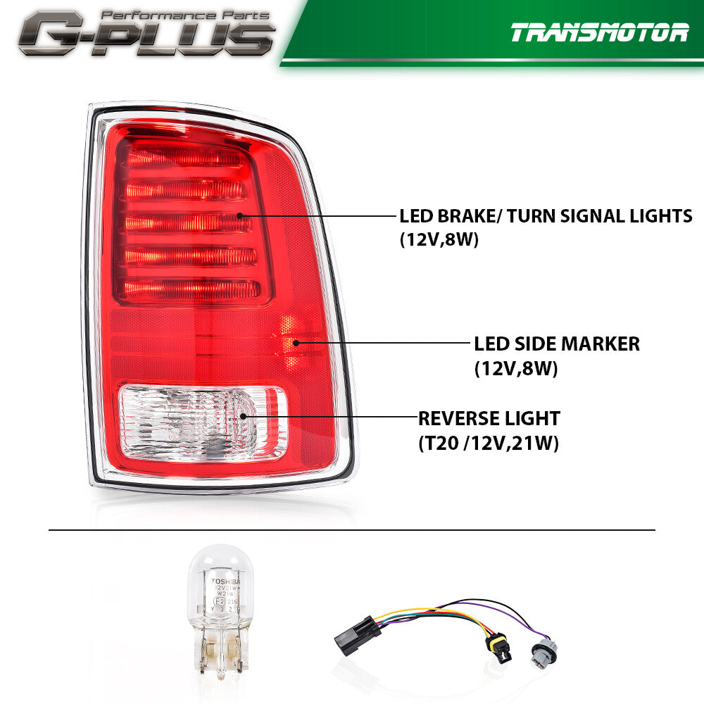 LED triangular lights 2013-2018, for RAM 1500 2500 3500, Jade corner guard plate