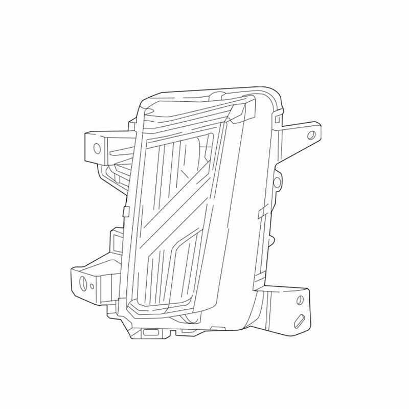 Left Side LED Front Bumper Fog Driving Light Replace for Cadillac XT5 2017-2020
