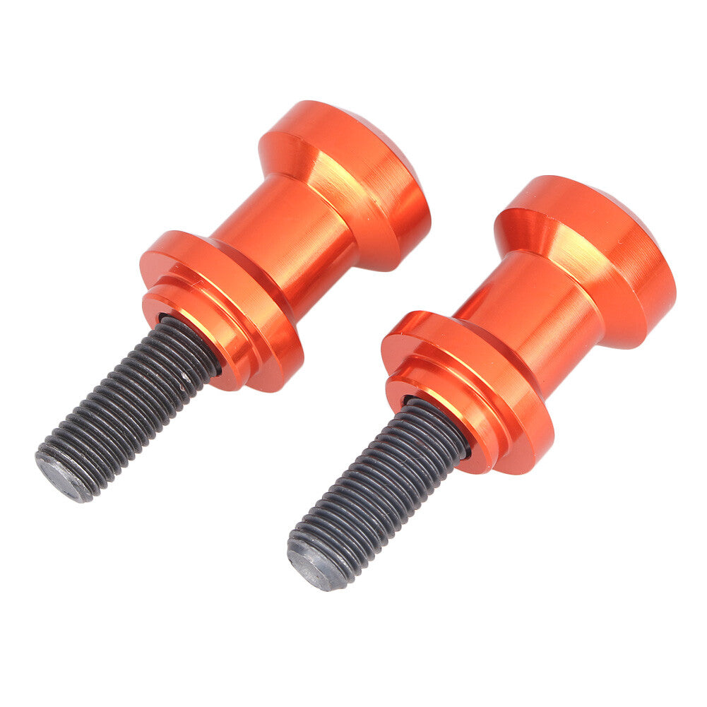 Pair 10mm Swingarm Spools Sliders for KAWASAKI Z750S/R Z1000 ZX-6R ZX-10R Orange