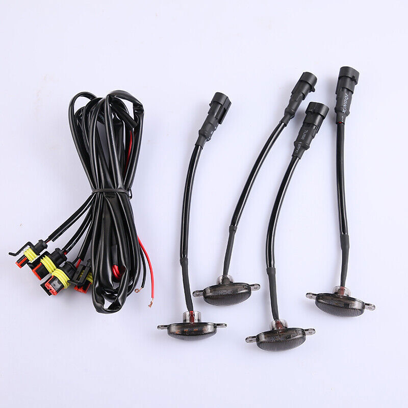 for Kia Niro 2014-2024 Style Grill Amber LED smoke Marker Light Kit