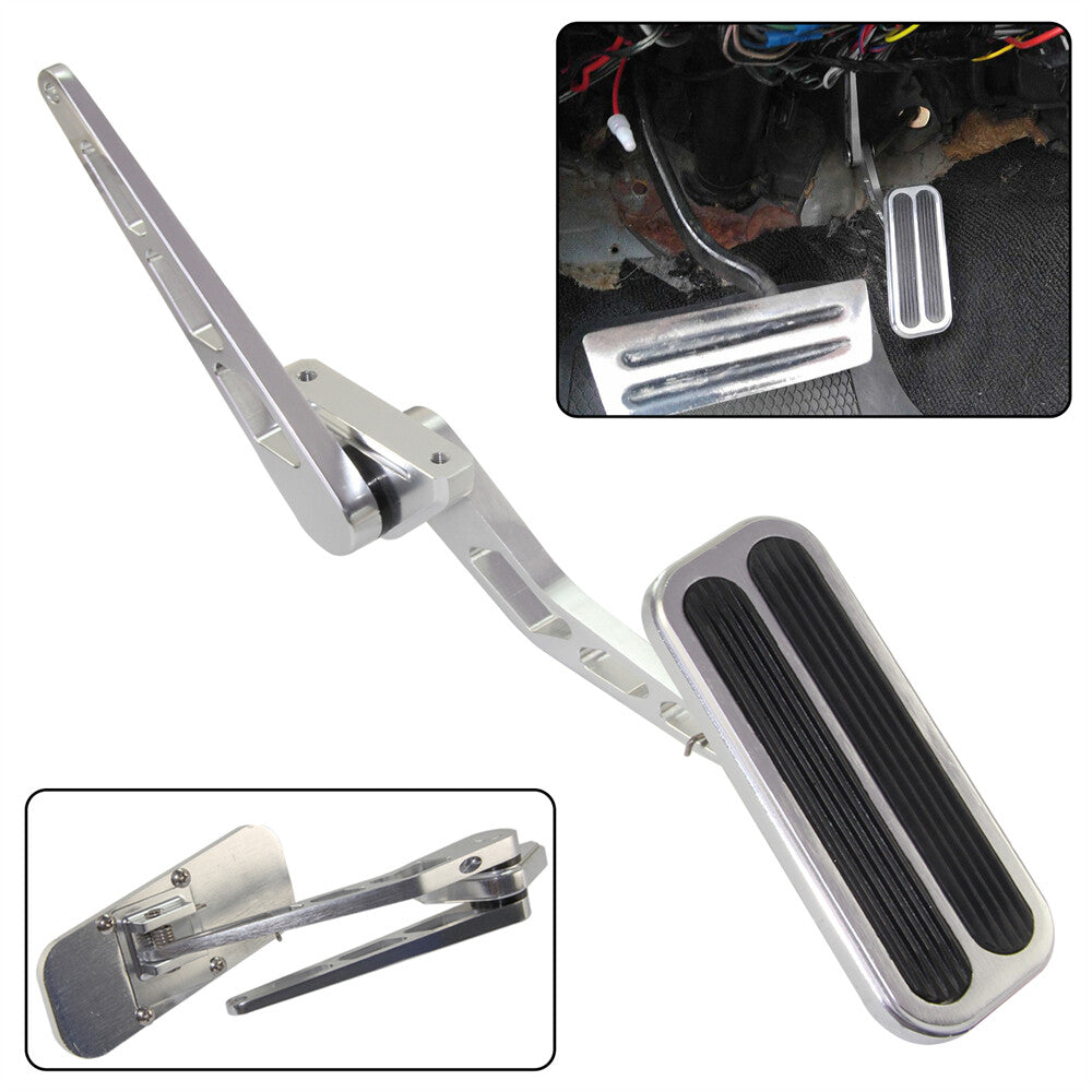 Universal Gas Pedal + 36 Stainless Throttle Cable Bracket Spring Kit Hot Rod