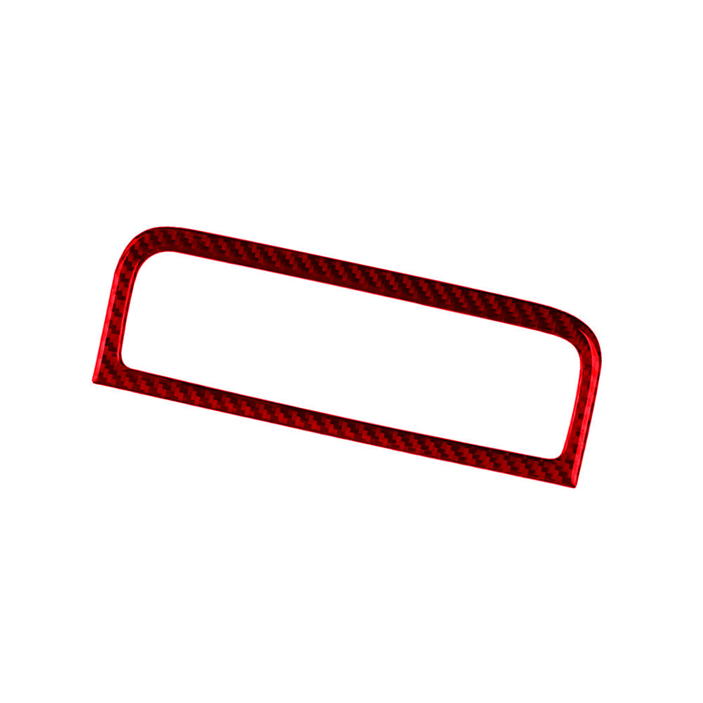 Red Carbon Fiber Air Conditioner Switch Trim Cover for VW Touareg 2011-2018