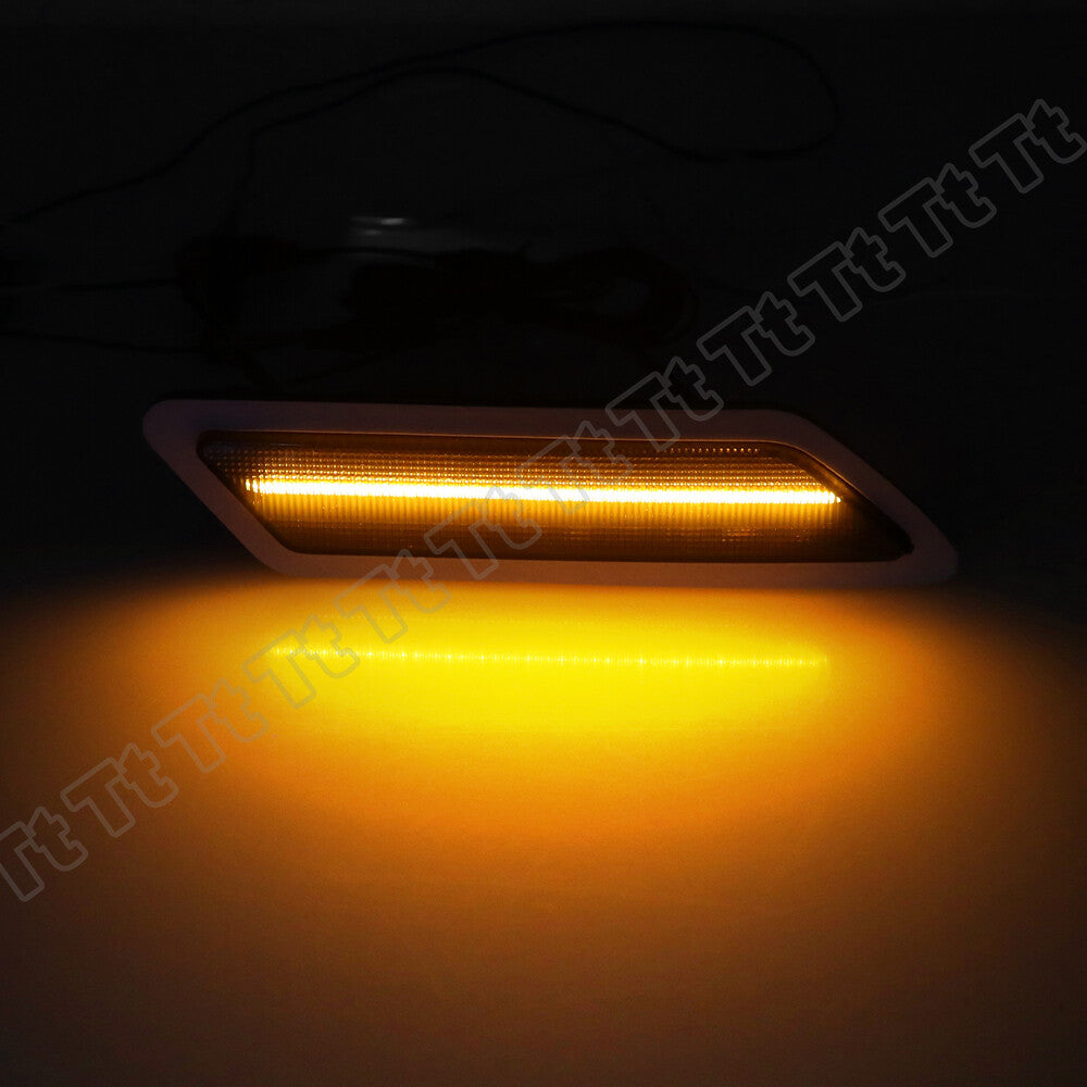 LED front bumper reflector lights and side marker lights are suitable for 2012-15 for BMW 320i, 328i, and 335i.