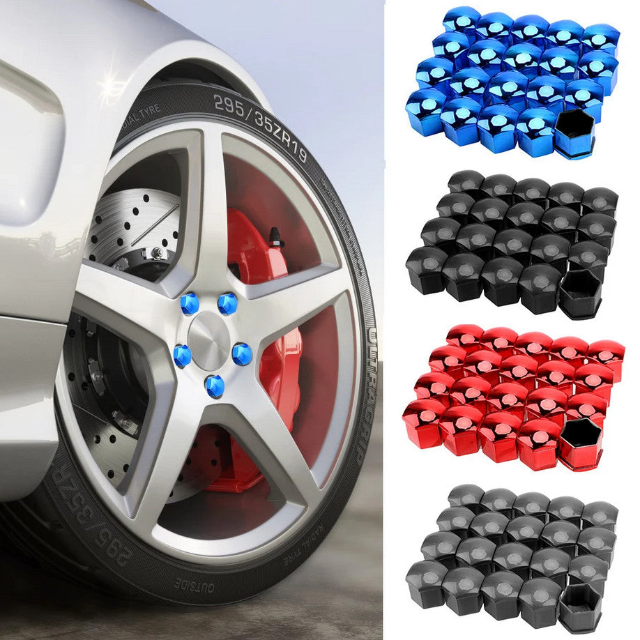 Car Wheel Nut Caps Hub Screw Protection Covers Bolts Anti-Rust Black for Bmw