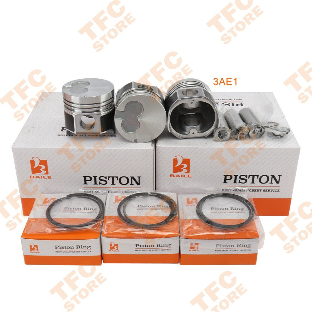 New 3 Sets STD Piston Kit Ring Set for ISUZU 3AE1 ONE Engine