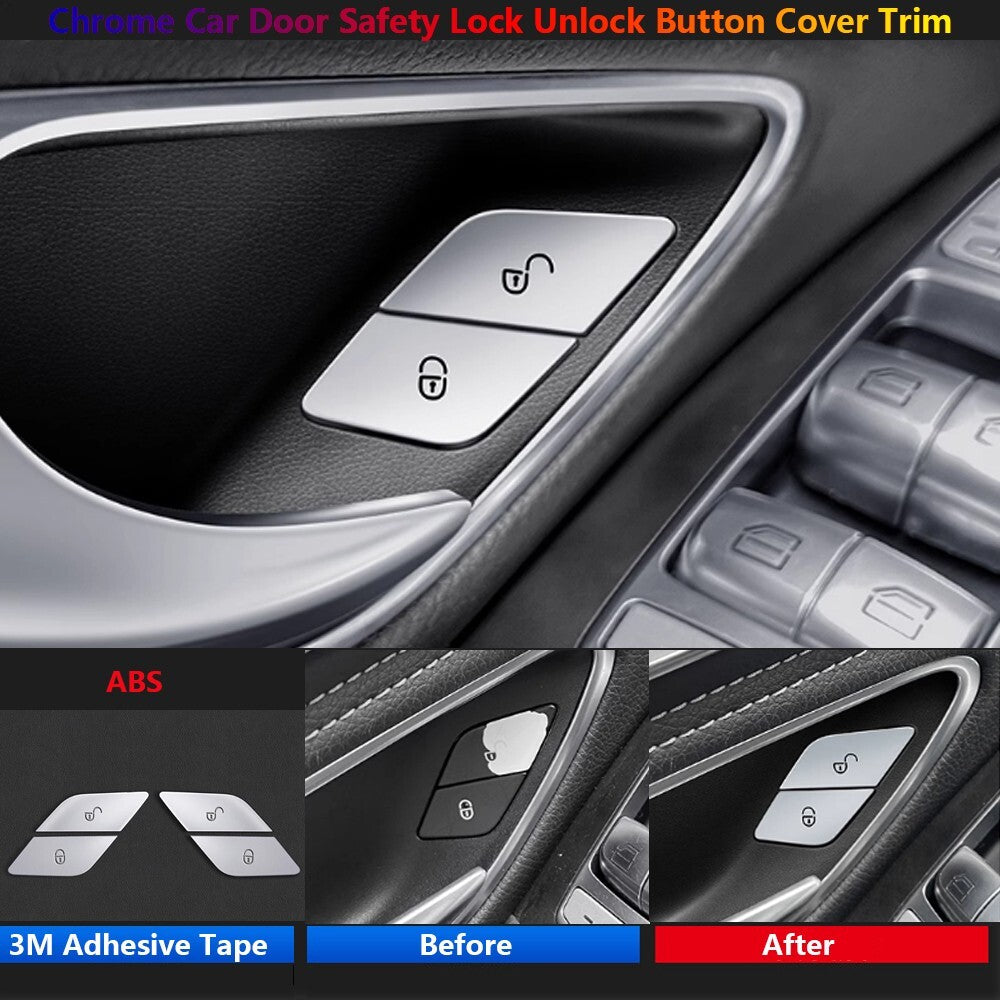 for Mercedes-Benz W205 W213 W222 CLS C218 GLC X253 EQC400 Door Lock Switch Cover