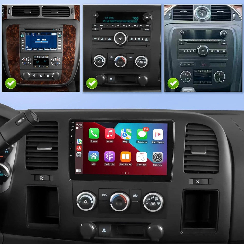 for Chevrolet Express Van 2008-2011 10 Carplay Android Car Stereo Radio Screen