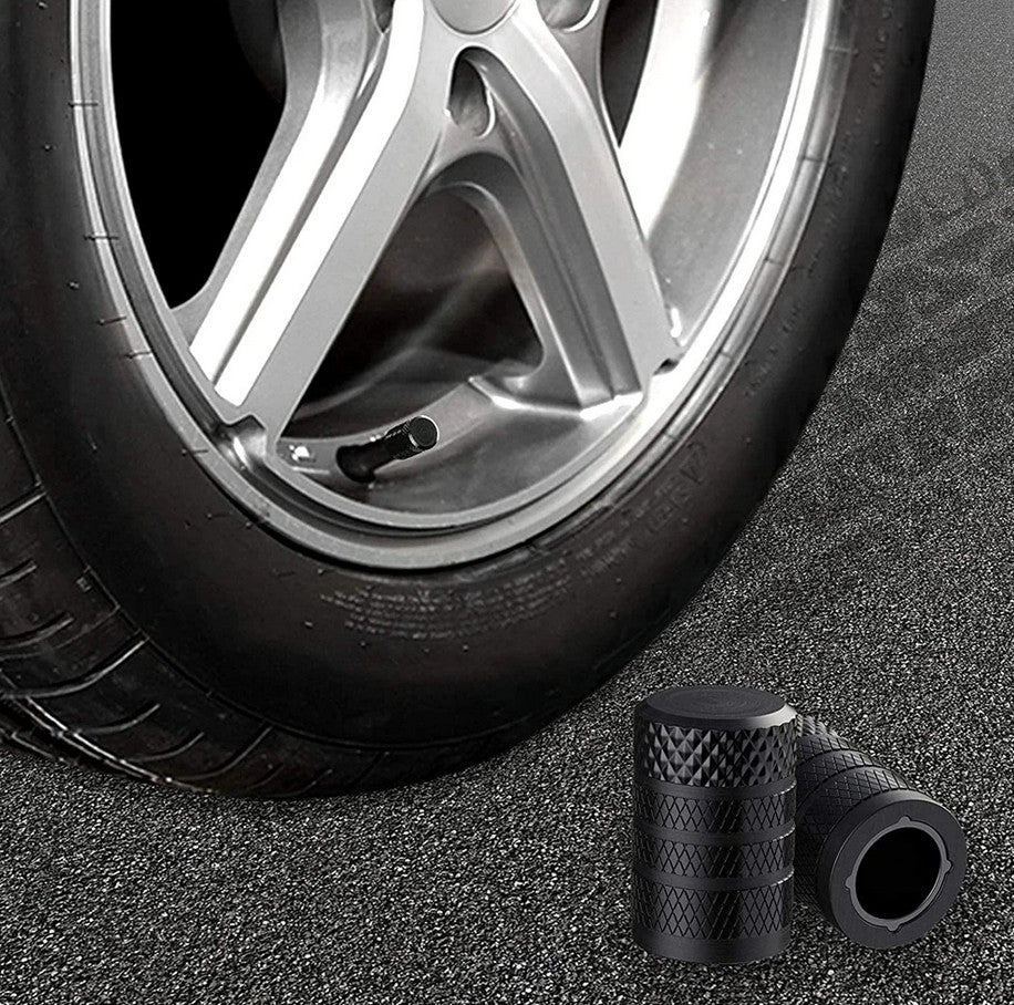 8-piece universal black tire valve cover rod air dust cover for Volvo