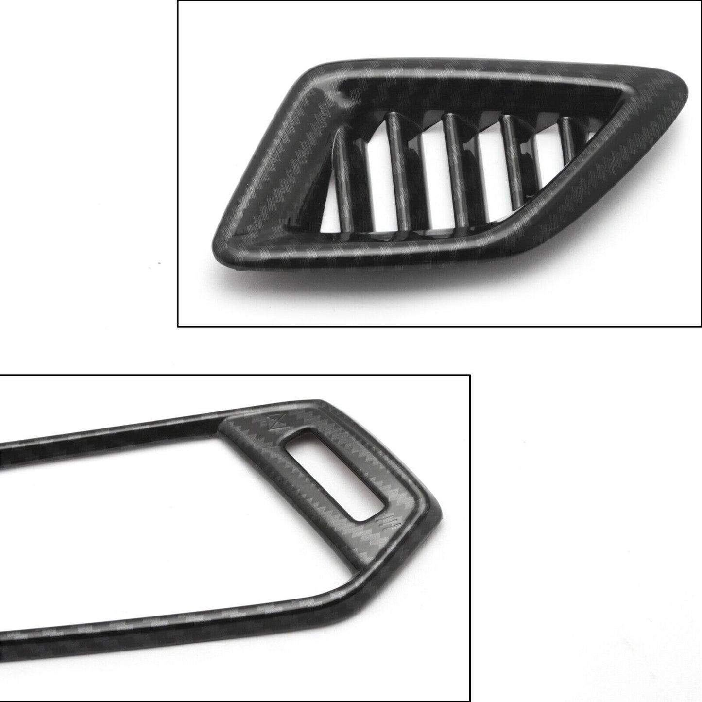 Carbon Fiber ABS Dashboard Air Vent Outlet Cover Trim for Honda Accord 18-22