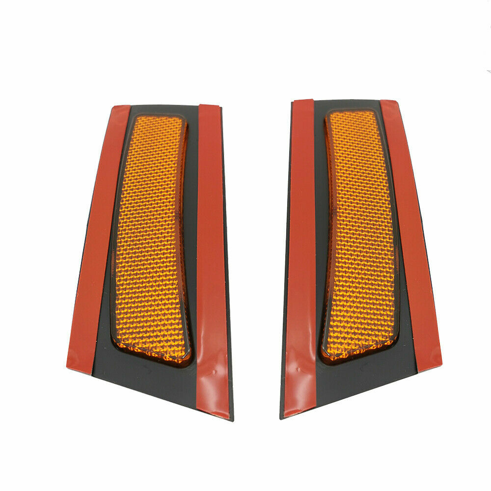 RH LH Amber Front Bumper Side Marker Lights Reflector for BMW E70 X5 2007-2010