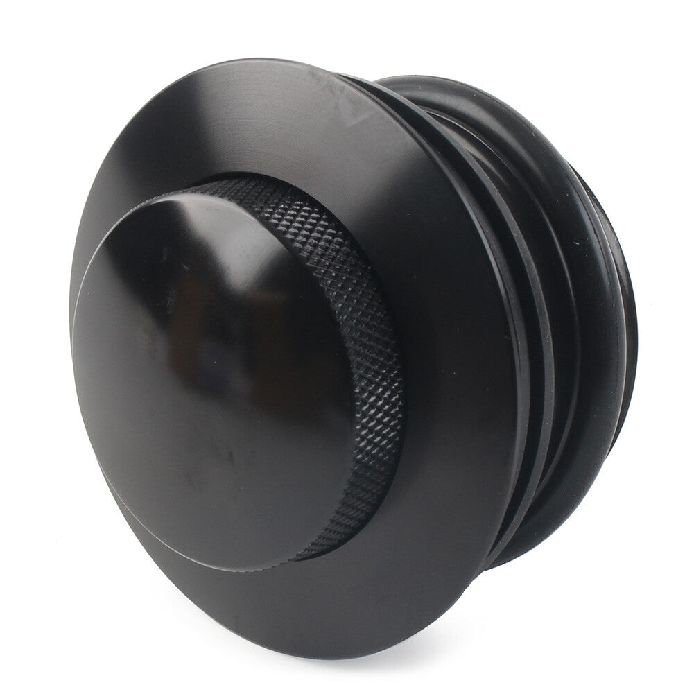 Linker Gewinde Kraftstofftank Gas Cap Abdeckung Fur for Harley 1982-17 Motor Schwarz
