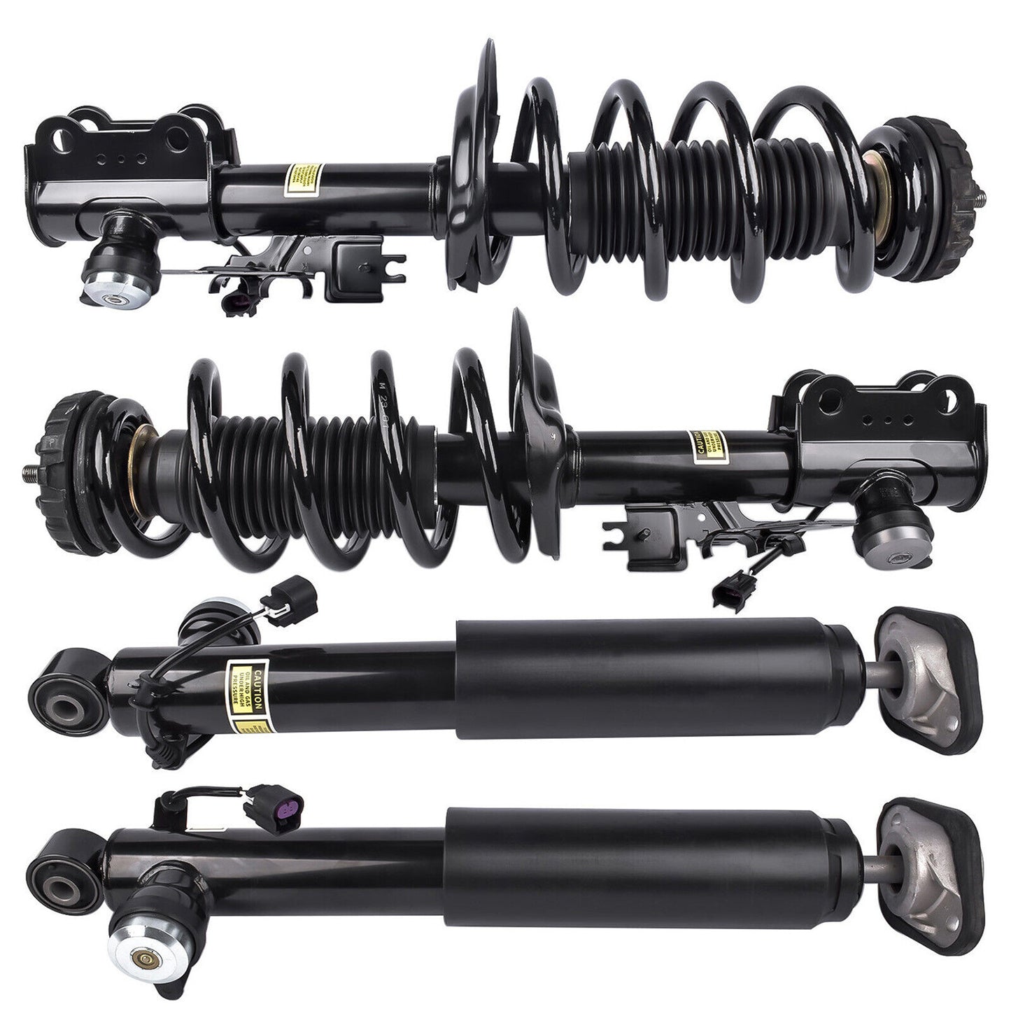 4-piece front and rear shock absorber struts, Assys electric, suitable for Audi Q5 SQ5 8RB 2009 - 2017
