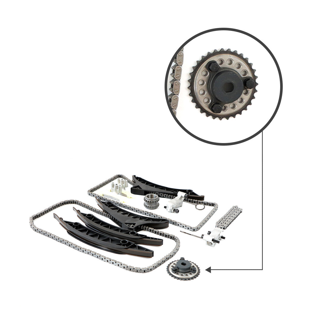 Timing Chain Kit Camshaft Sprocket fits for BMW 550 X5 X6 for ALPINA N63B V8 2009-up