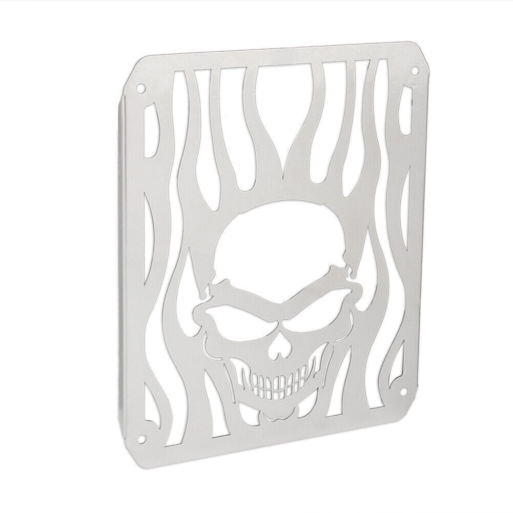 Skull Radiator Grill Guard Cover Chrome for Kawasaki Vulcan VN400 VN800 1995-06