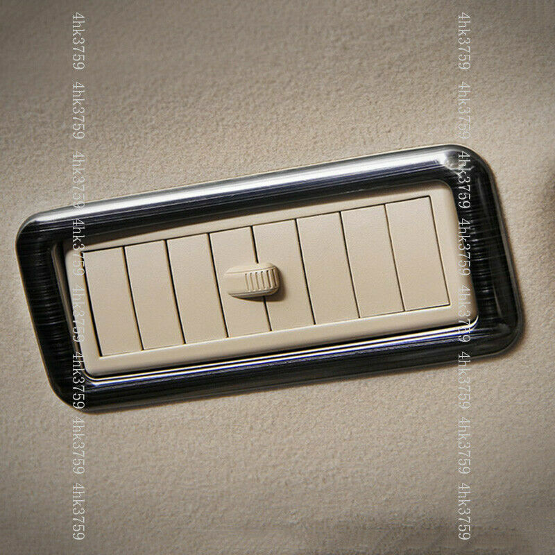 Black Steel Car Roof Air Outlet Cover Trim 4P for Toyota Prado FJ150 2010-2019
