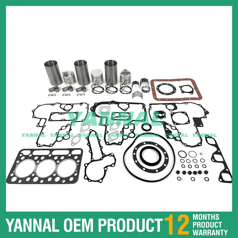 D1301 Overhaul and Reconstruction Kit with Shims and Bearings for Kubota Excavator Engines