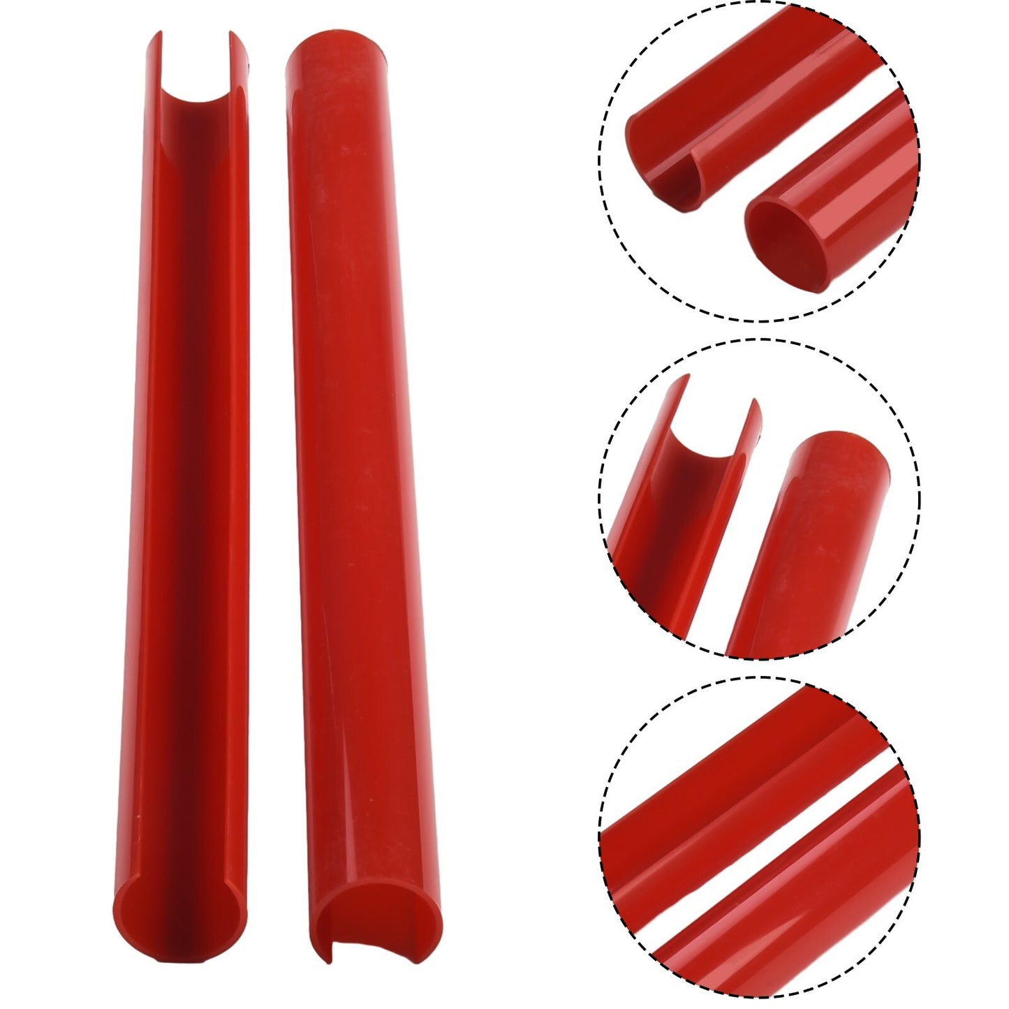 Grill Bar V Brace/For F30 F31 F32 Front Grille Trim Strip Cover Red 2PCS