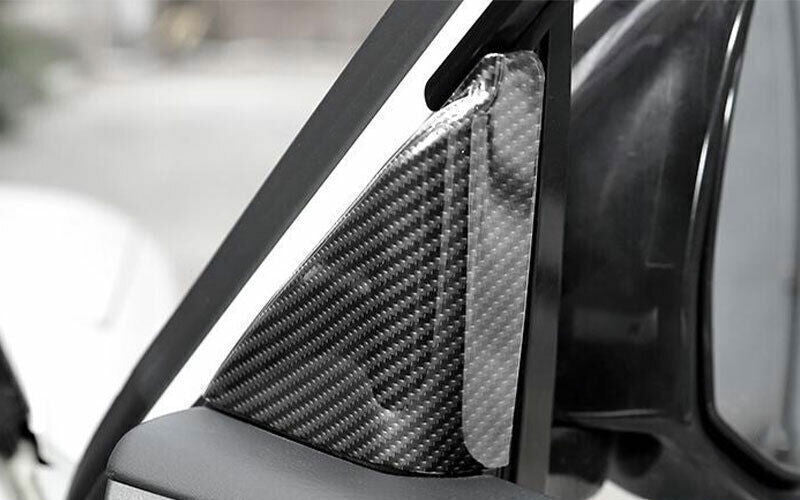 for Nissan Armada Patrol 17-24 Carbon Fiber A Post Front Triangle Cover Trim 2X