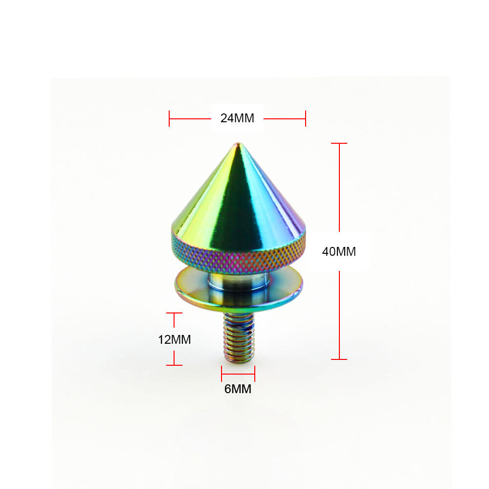 Front Bumper Hatch Lids Quick Release Fasteners Nuts Bolt 4Pcs Car Truck Spike