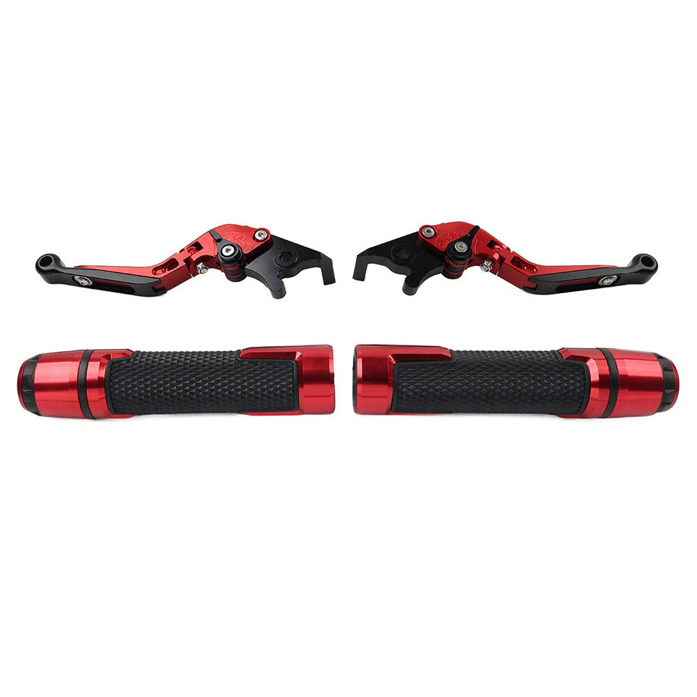 Folding Extendable Brake Clutch Levers Handlebar Grips Fit for Kawasaki ZX1400