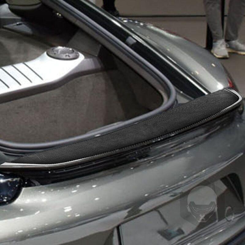 Carbon fiber rear trunk boiler flap cover for Porsche 718 Cayman 16-22