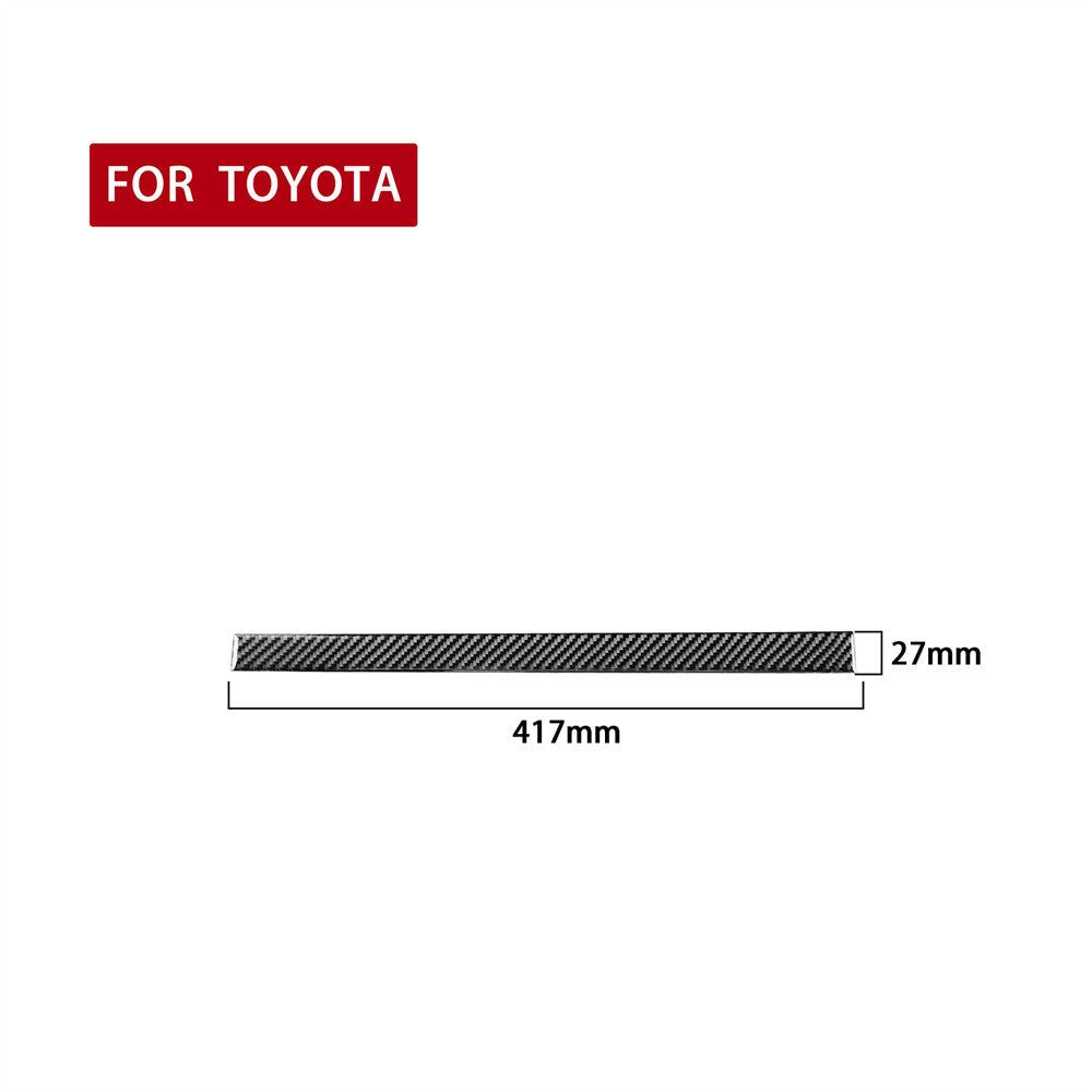Carbon Fiber Center Watercup Holder Pad Cover Trim for Toyota Tundra 2014-2018