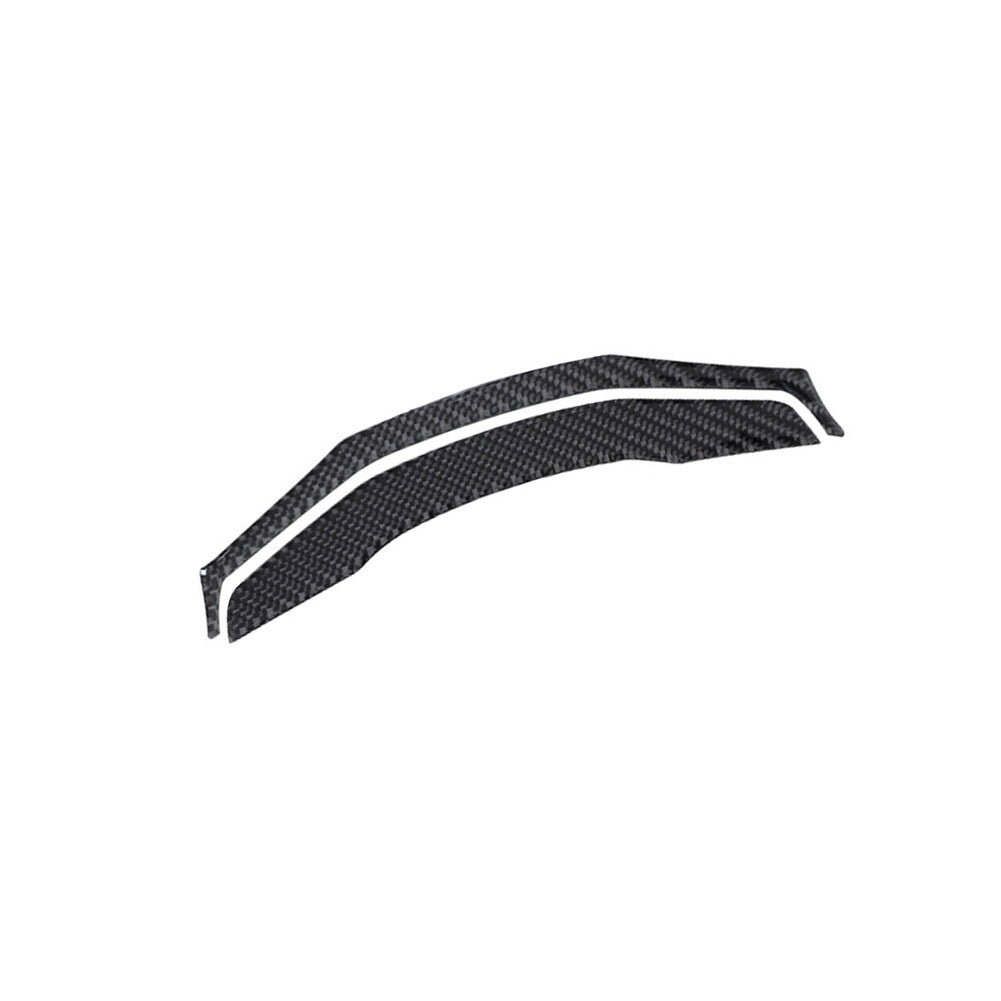 2X Carbon Fiber Top Of Steering Wheel Cover Trim for Porsche 718 2016-2022