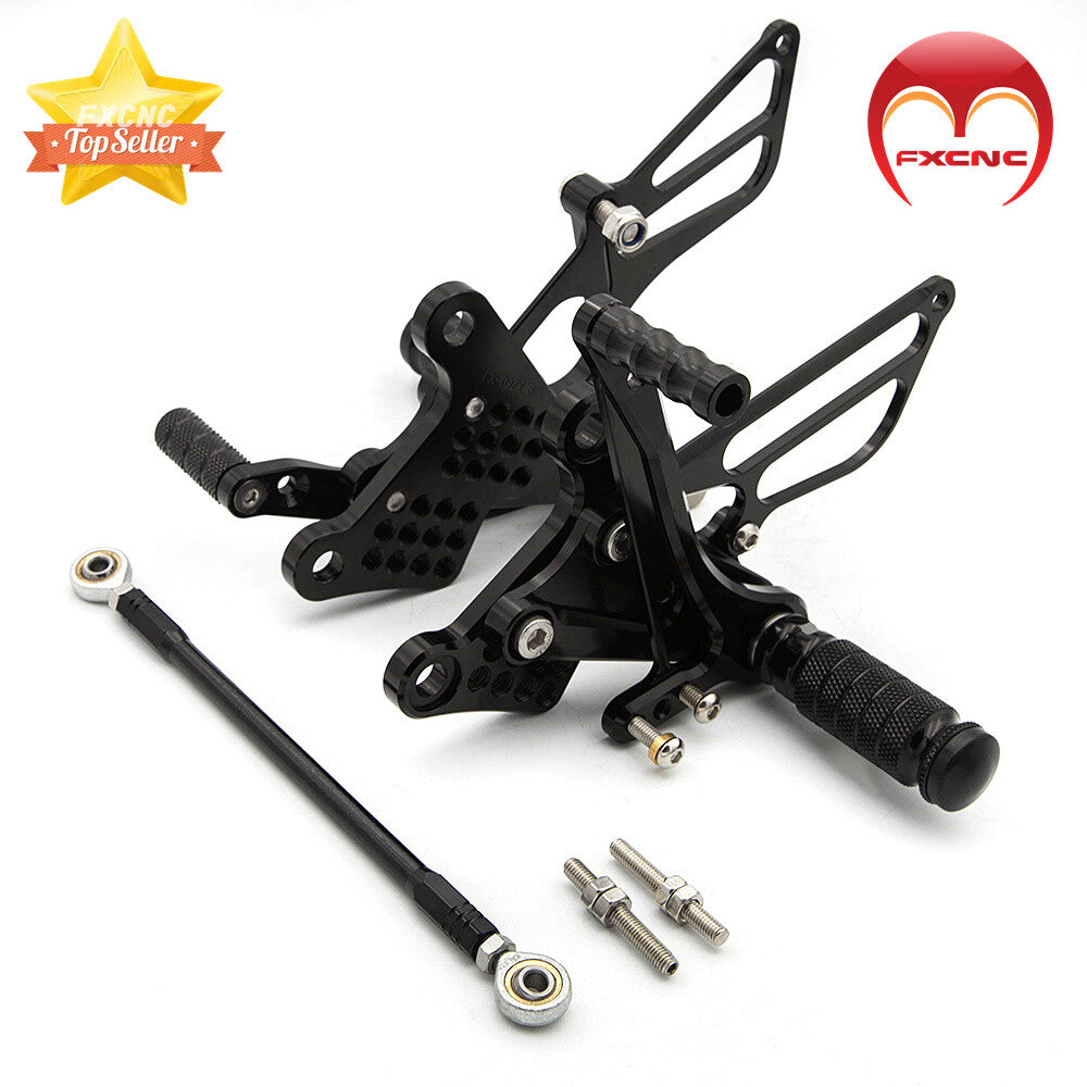 CNC geared foot pedals are suitable for Kawasaki 600, ZX636, and ZX6R models manufactured between 2009 and 2025/2023/2018.
