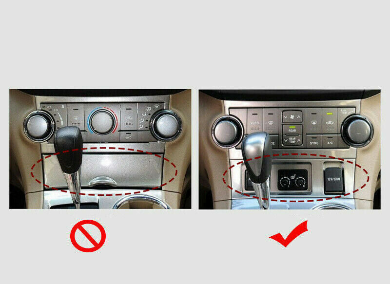 15Peach Wood Grain ABS Interior Decor Kit Trim for Toyota highlander 2009-2014