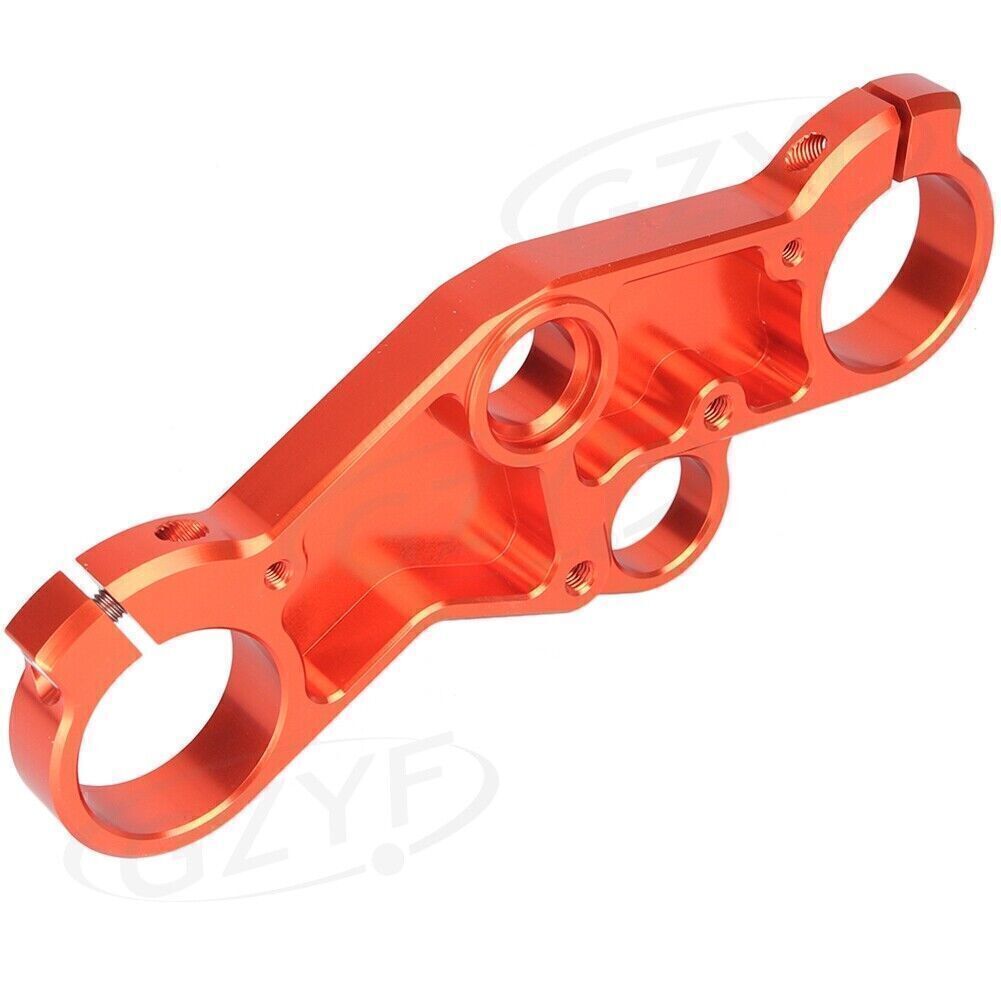 Orange Upper Front Triple Tree End Top Clamp for Suzuki GSXR600 750 GSXR1000