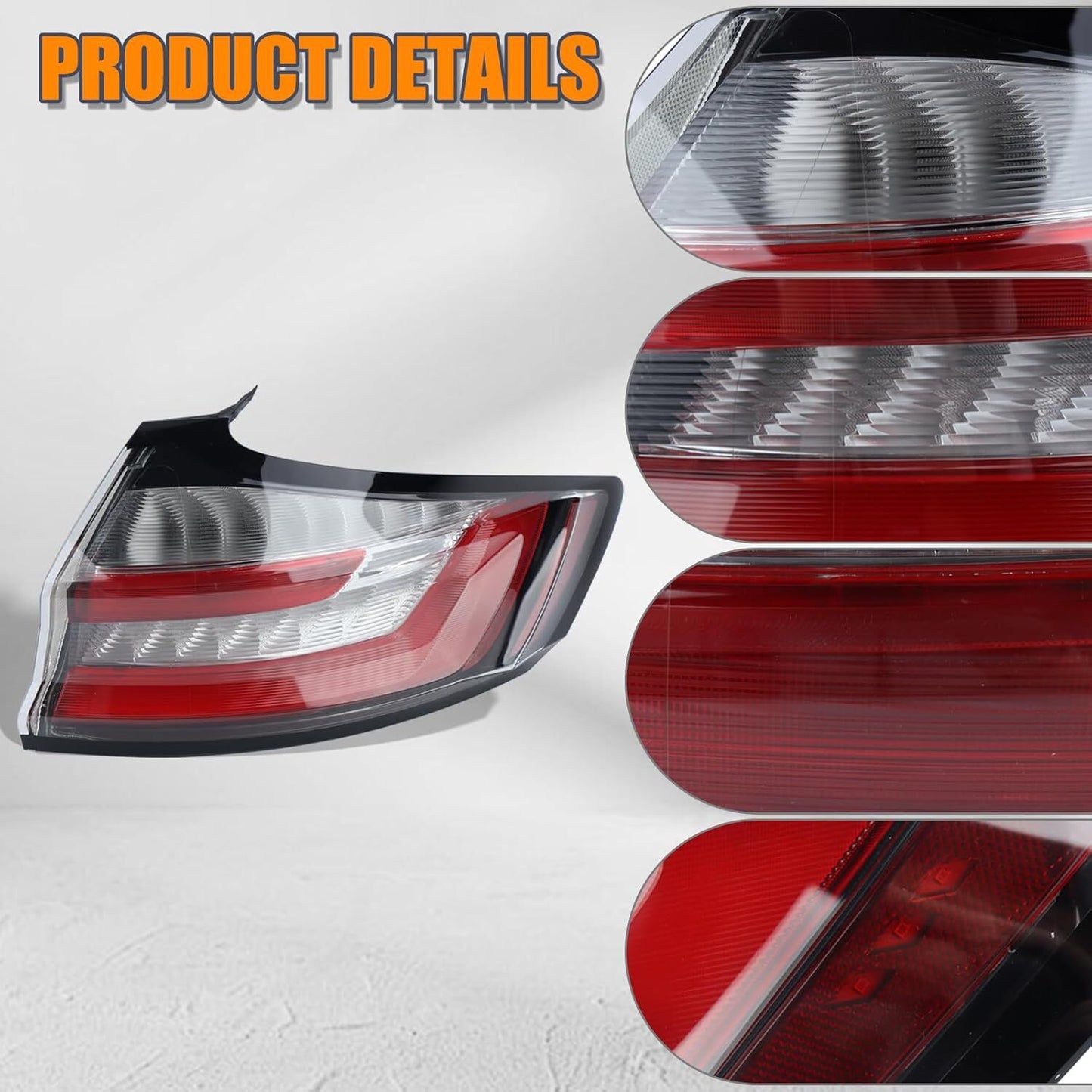 Applicable to 2019-2023 for Ford Edge ST/ST-Line/Titanium Exterior LED Taillights (Left Side).