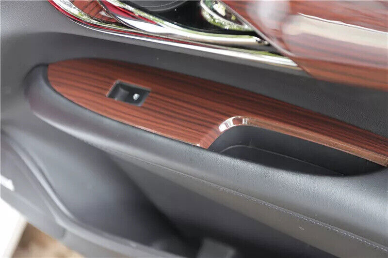 for Cadillac ATSL 2014-17 Peach Wood Grain Door Window Switch Lift Cover Trim 4P