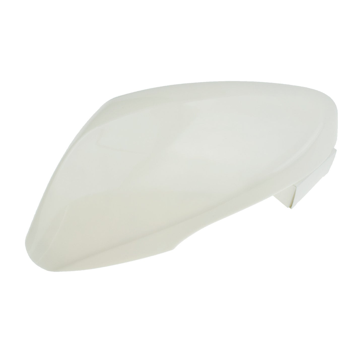 The white mirrored protective cover on the left side, with cutouts for the turn signals, is suitable for the 2011 for Hyundai for Elantra .