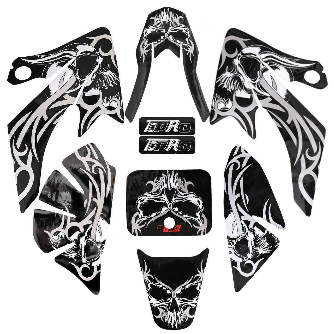 Plastics Fender Sticker Kit for Seat Fuel Tank For CRF50 Dirt Bike Thumpstar 110 125