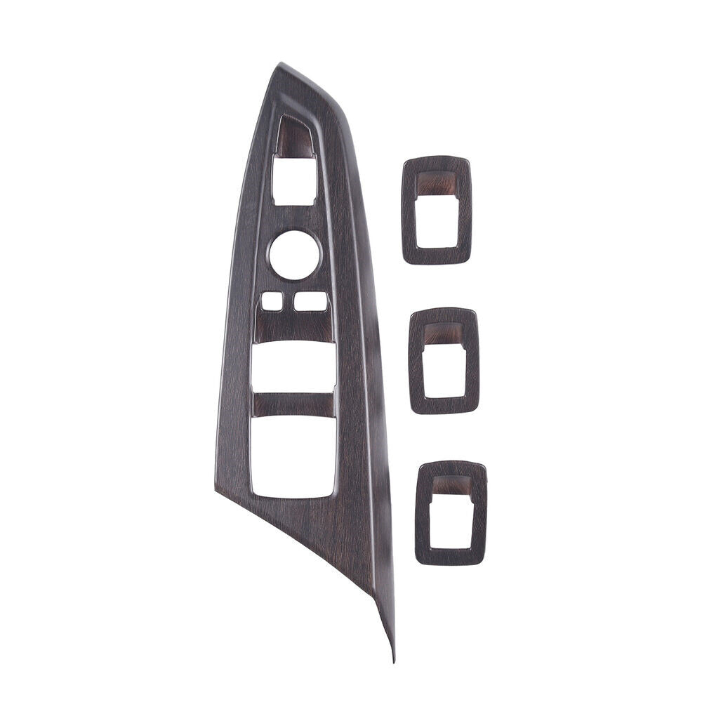 Oak Grain ABS Door Window Lift Switch Button Cover for BMW X3 F25 X4 F26 2014-17