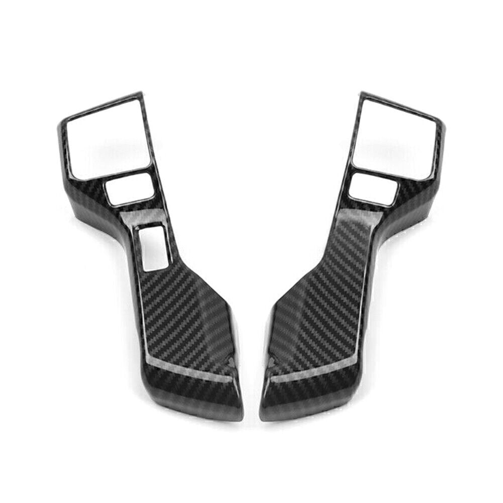 Carbon Fiber ABS Interior Steering Wheel Cover Trim Fit 2014-2020 for TOYOTA TUNDRA