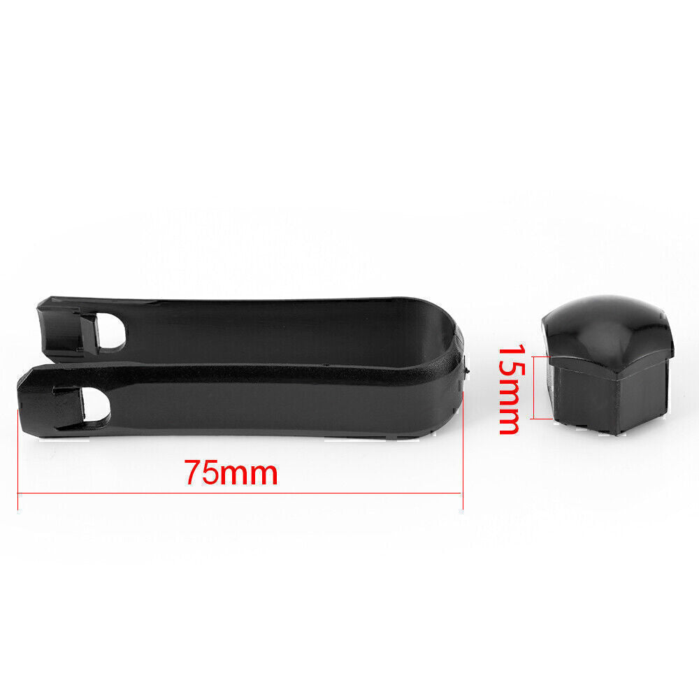 Wheel Lug Nut Bolt Center Cover Black Cap Tool for VW for Audi for Skoda 20pcs 17mm