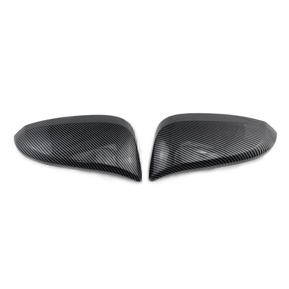 Carbon Fiber Style Side Door Mirror Cover Trim Fit for Toyota Hilux Revo 2015 - 2022