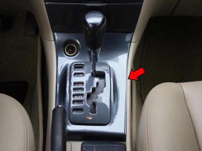 Middle Console Gear Shift Panel Trim Carbon Fiber ABS for Toyota for Corolla 03-08