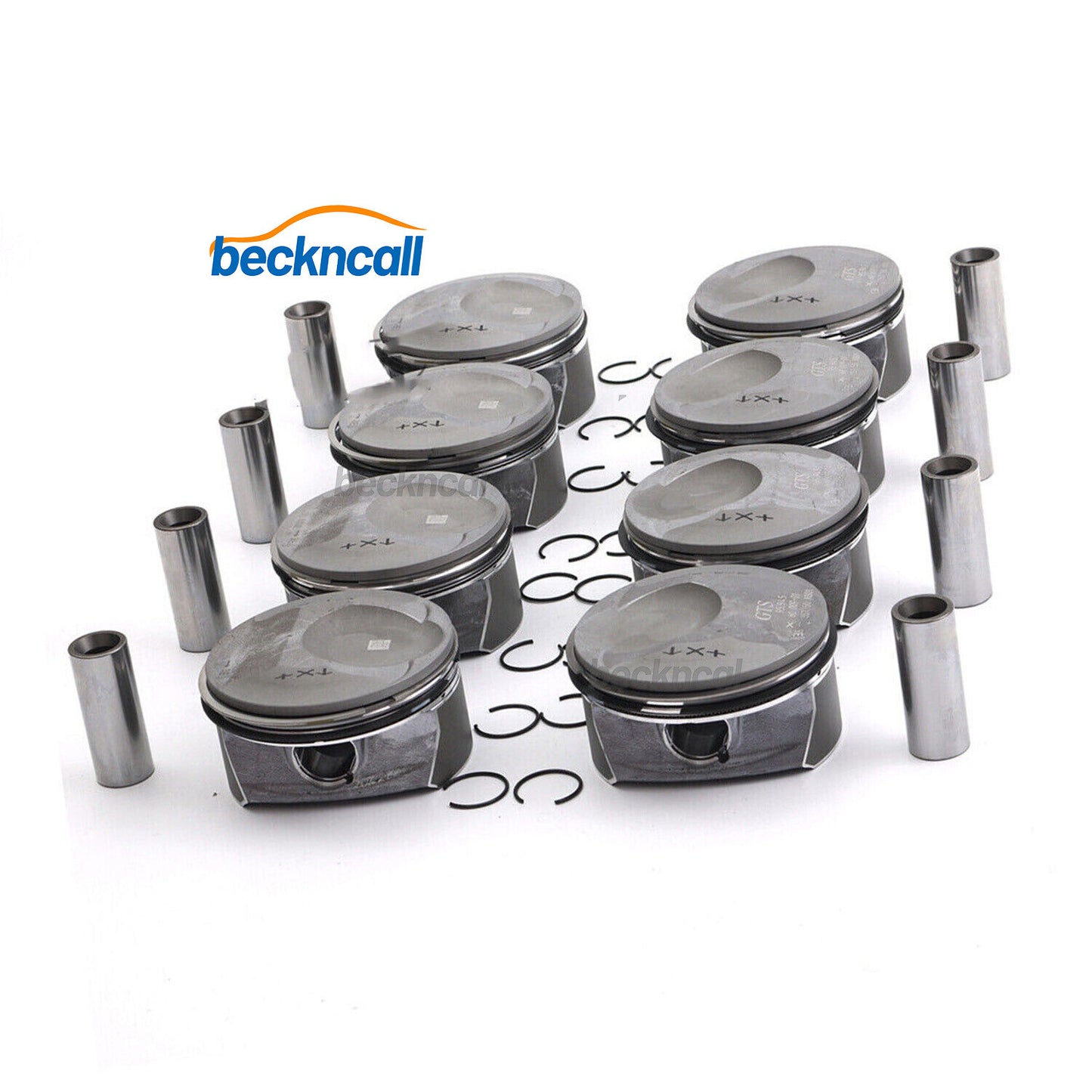 8x Pistons Rings Kit 94810304825 for Cayenne for Panamera S GTS 957 970 4.8L V8