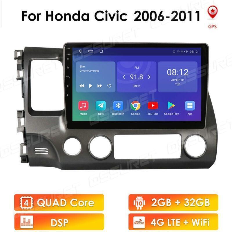 For 2006-2011 for Honda for Civic 10.1 Android 9.1 Car Radio Stereo MP5 GPS Wifi MA2184
