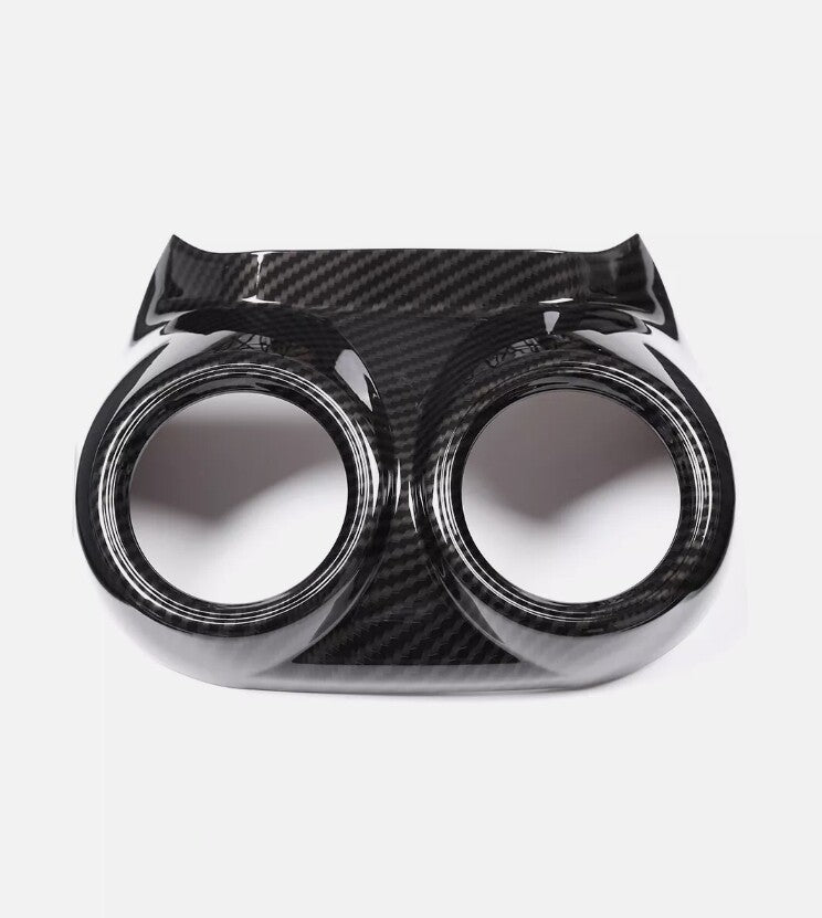 Genuine carbon fiber front window A-pillar decals for Toyota Supra 19-21
