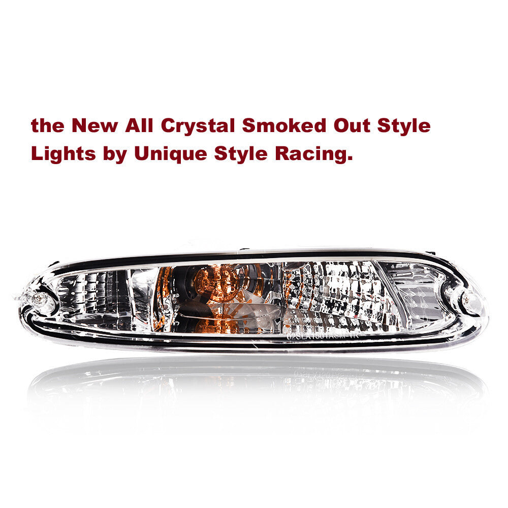 Suitable for MX-5 Miata models 90, 91, 92, 93, 94, 95, 96, and 97. new transparent front bumper turn signals.