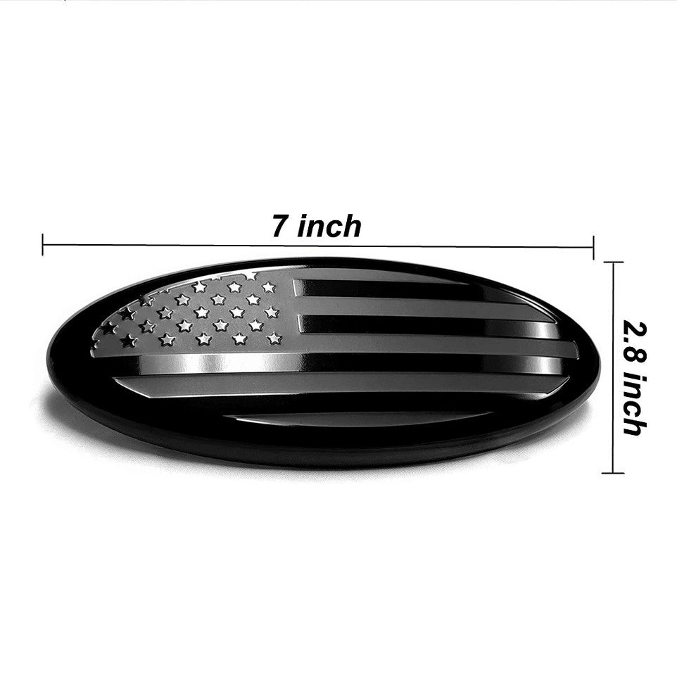 7 inch For 2006-2016 for ford F150 F250 Black Front Grill Tailgate Oval Emblem Badge