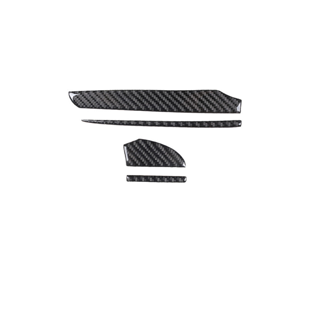 4Pcs Driver Dashboard Trim Strip Cover Carbon Fiber for Chrysler 300 2015-2017